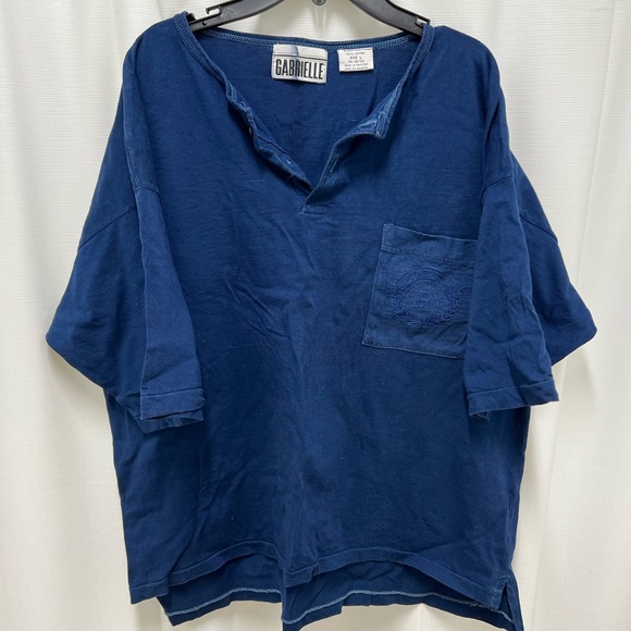 NWOT navy blue lover boy club by Gabriel pocket tee - Picture 3 of 5